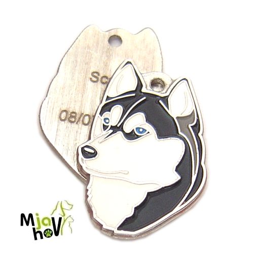 pet-tag-engraved-siberian-husky-black-and-white.jpg pet ID tag, dog ID tags, pet tags, personalized pet tags MjavHov - engraved pet tags online